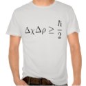 Heisenberg uncertainty principle 2 shirt