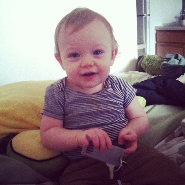 This little guy will be a year and 2 months tomorrow! #nephew #proudaunt @chzsticrick @jenniferdeanb @rosiehebert
